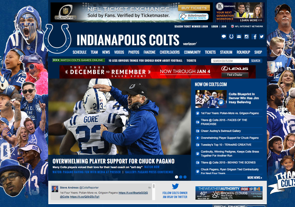 Indianapolis Colts - Andy Keller - Front-End Developer